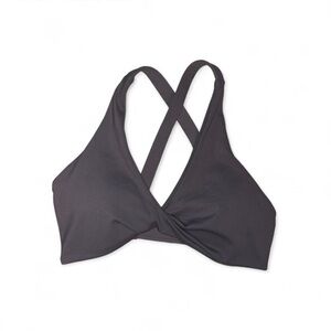 Amazon Brand Grey Twist Sports Bra
